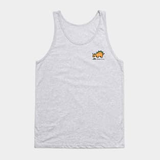 Kawaii dinosaur orange color cartoon Tank Top